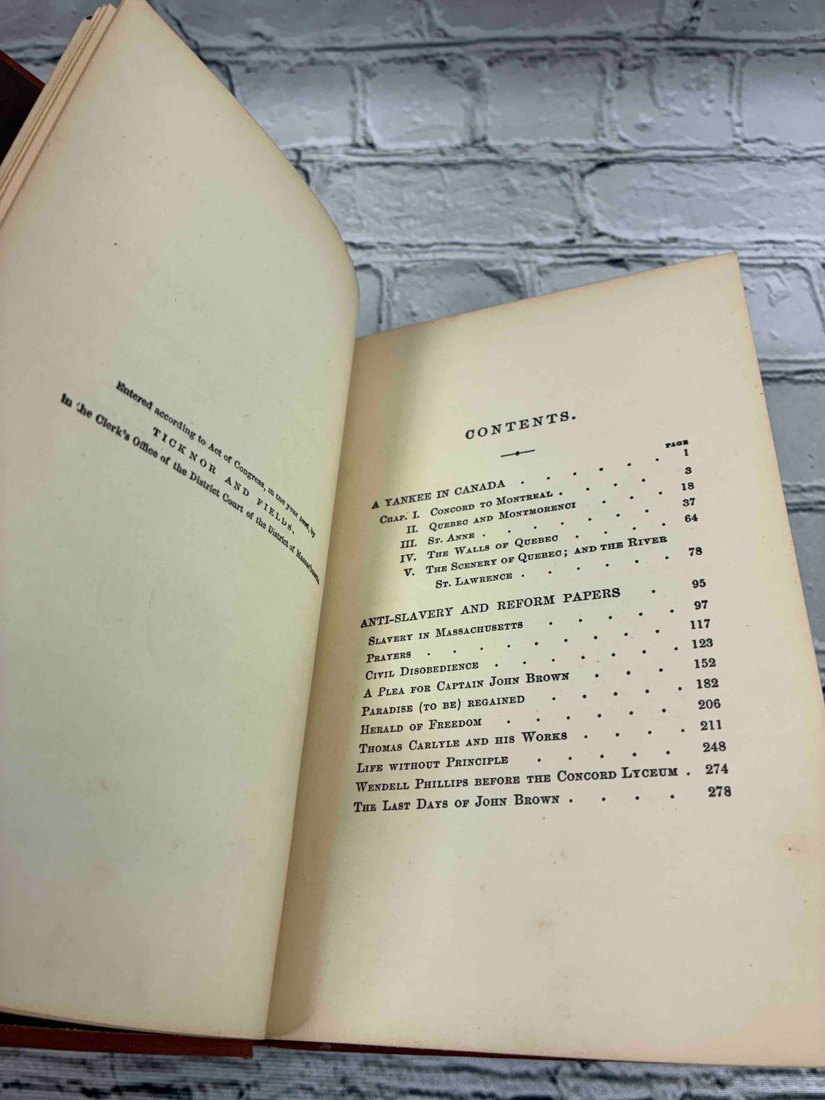 A Yankee in Canada, with Anti-Slavery and Reform Papers