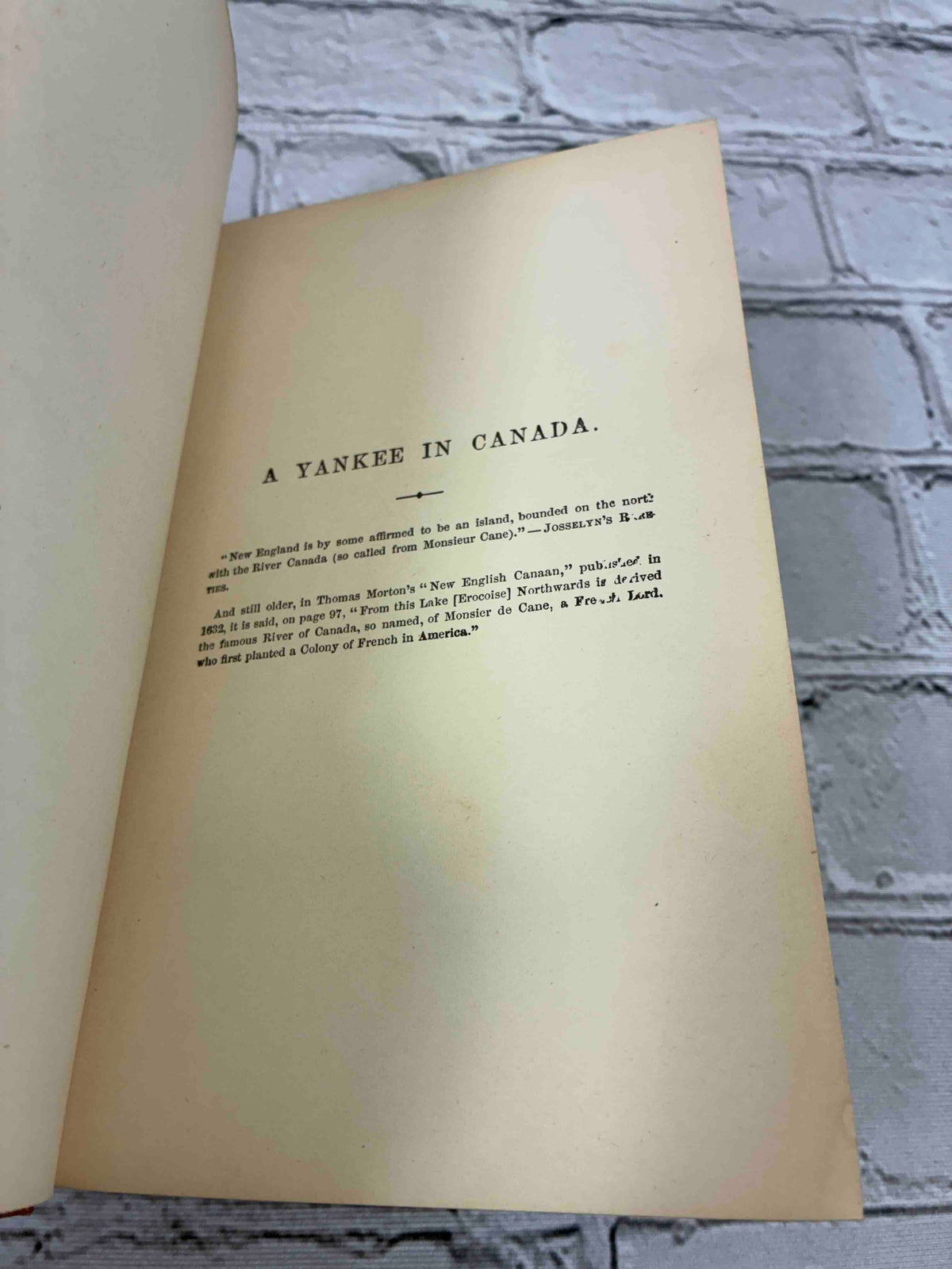 A Yankee in Canada, with Anti-Slavery and Reform Papers
