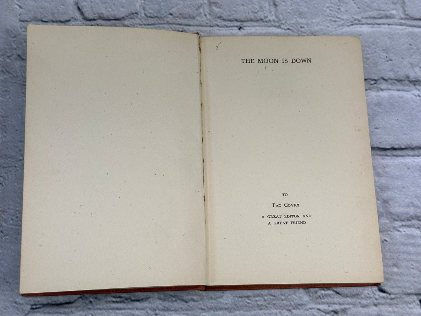 The Moon is Down by John Steinbeck [1942]