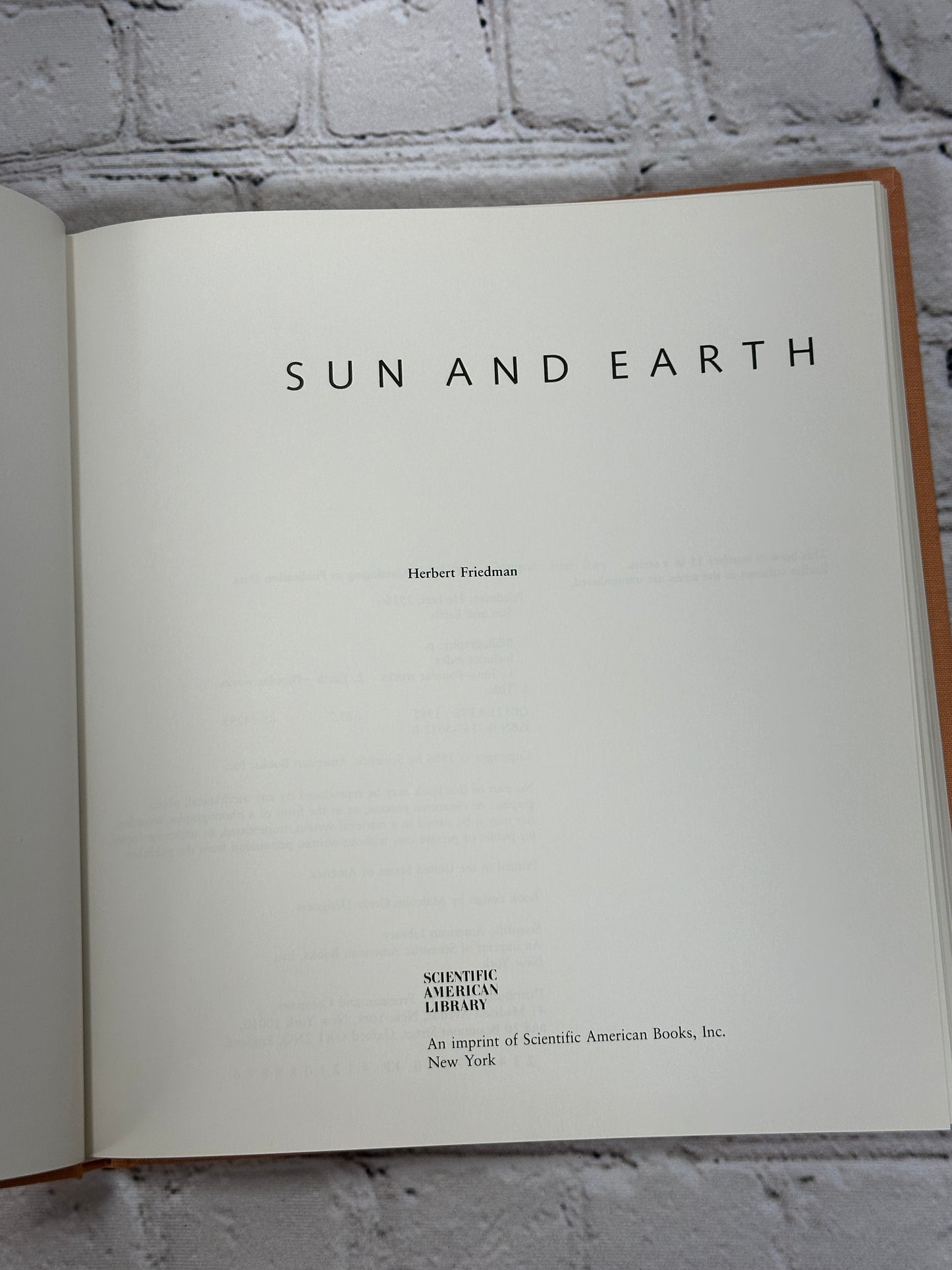 Sun and Earth by Herbert Friedman  [1986]