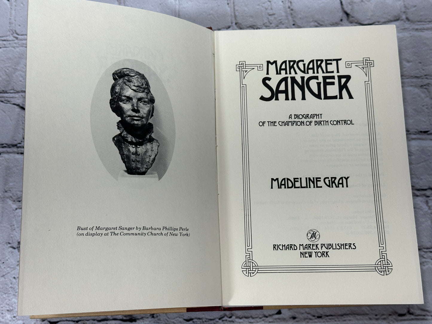 Margaret Sanger by Madeline Gray [1979]