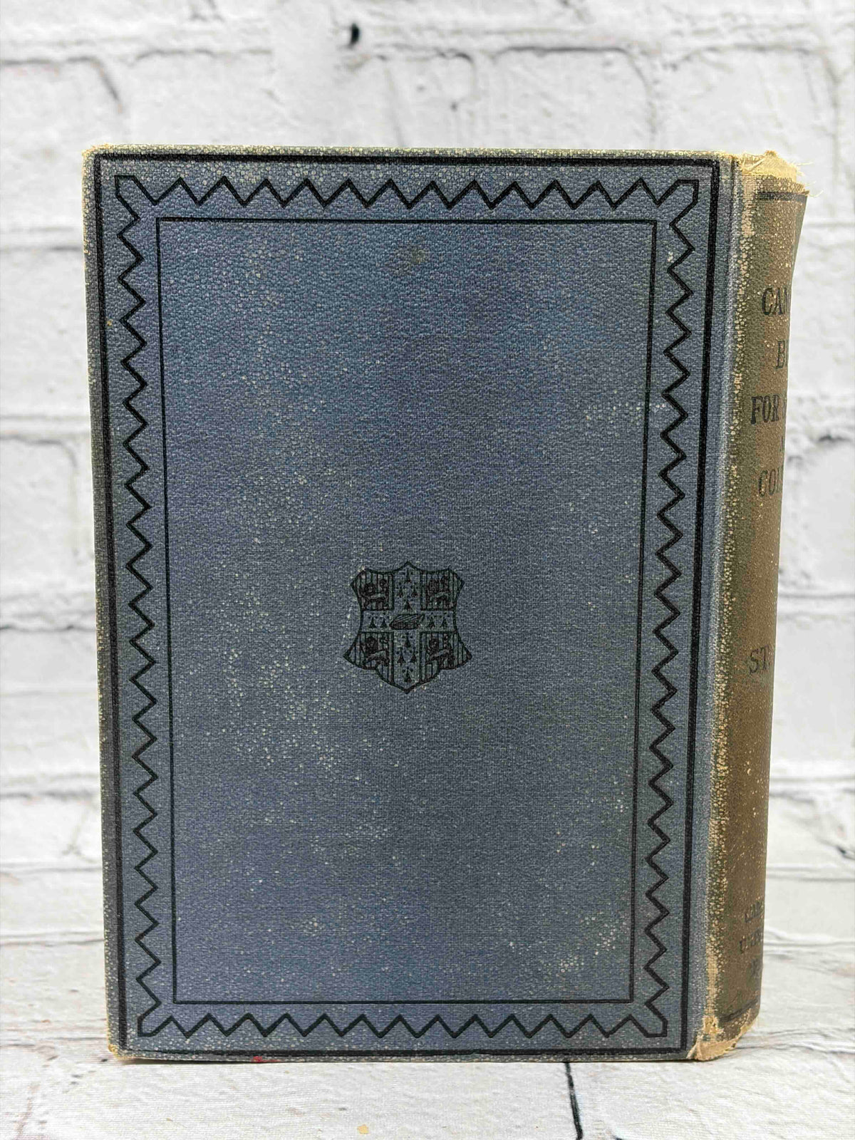 The Gospel According to S. John, Cambridge Bible for Schools, 1882 hardcover - rear cover