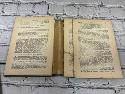 The Gospel According to S. John, Cambridge Bible for Schools, 1882 hardcover - cracked binding