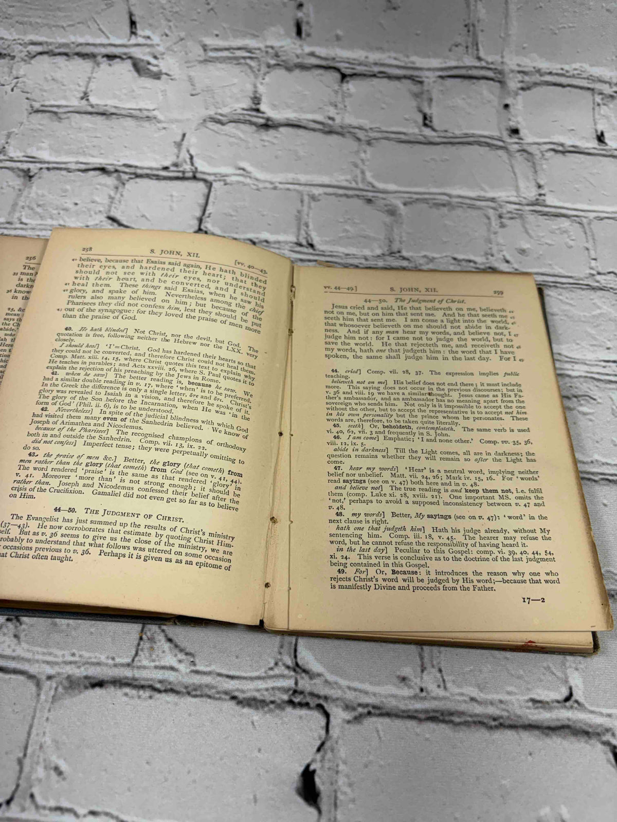 The Gospel According to S. John, Cambridge Bible for Schools, 1882 hardcover - text page
