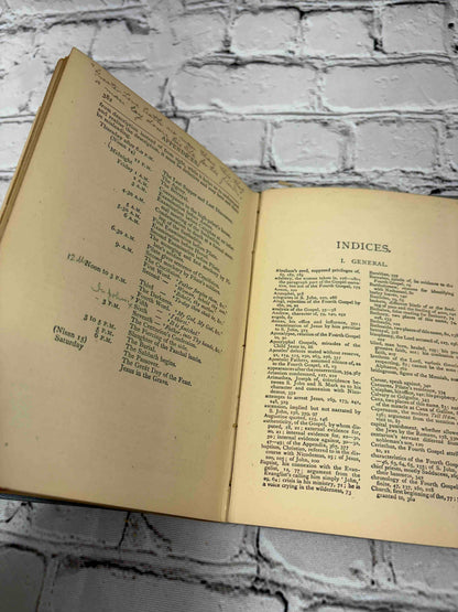 The Gospel According to S. John, Cambridge Bible for Schools, 1882 hardcover - indices