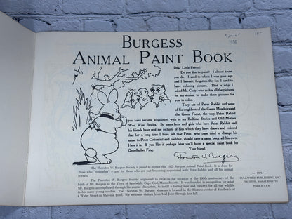 Burgess Animal Paint Book [Reprint · Sullwold Publishing · 1978] CLEAN PAGES