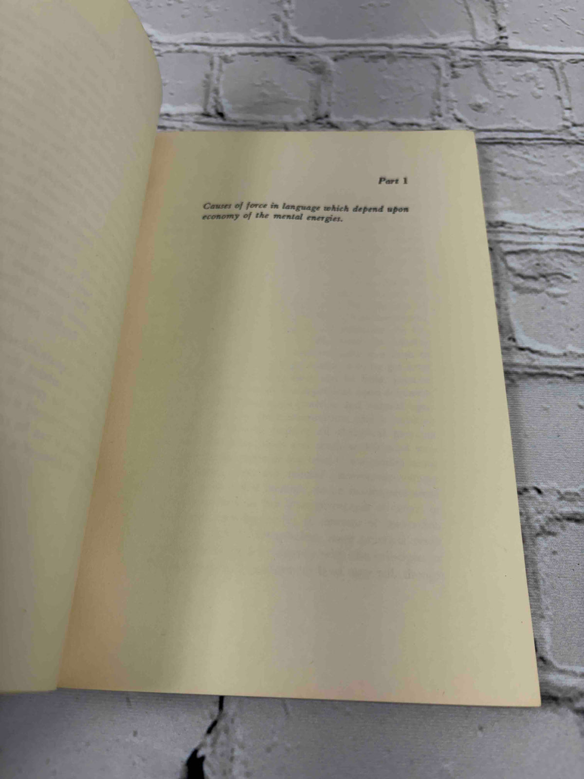 Philosophy of Style and The Philosophy of Composition, Spencer and Poe, 1959 Pageant Press paperback - Part 1 opener
