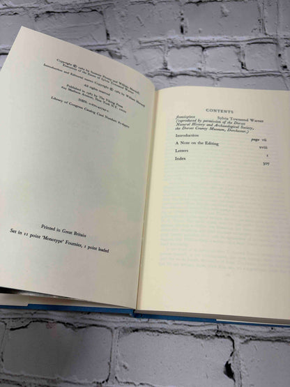 Sylvia Townsend Warner Letters, edited by William Maxwell, 1983 Viking hardcover - copyright and contents