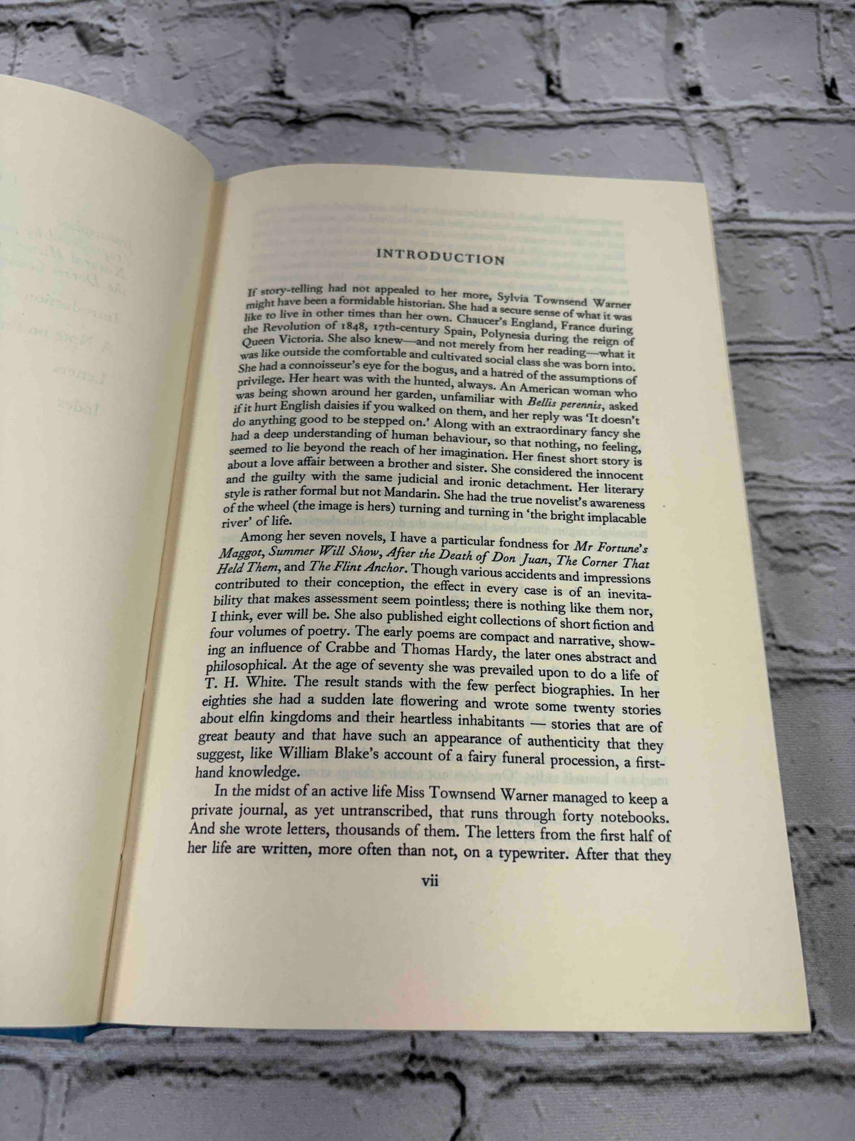 Sylvia Townsend Warner Letters, edited by William Maxwell, 1983 Viking hardcover - introduction