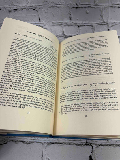 Sylvia Townsend Warner Letters, edited by William Maxwell, 1983 Viking hardcover - sample letter pages