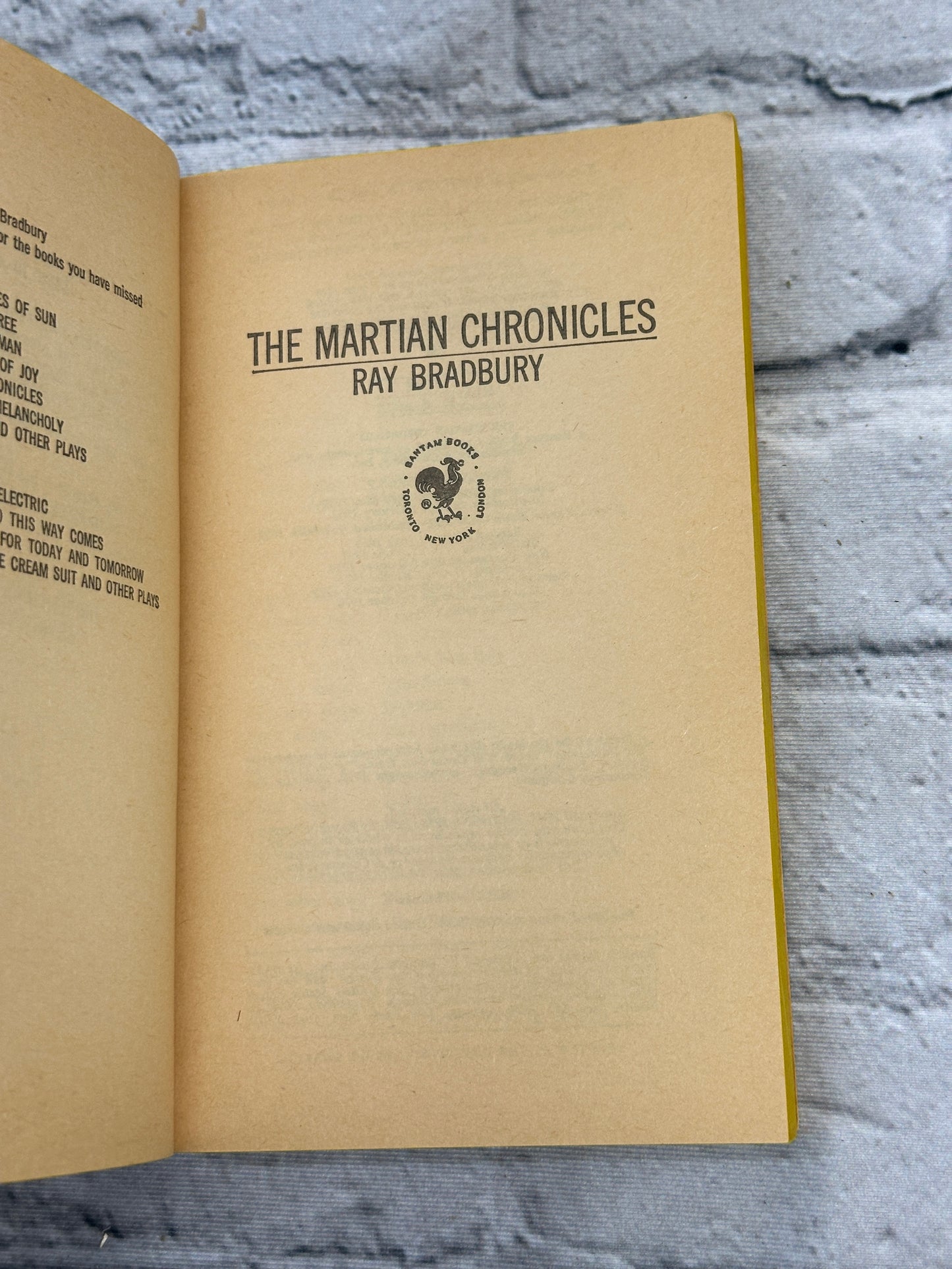 The Martian Chronicles by Ray Bradbury [1976]