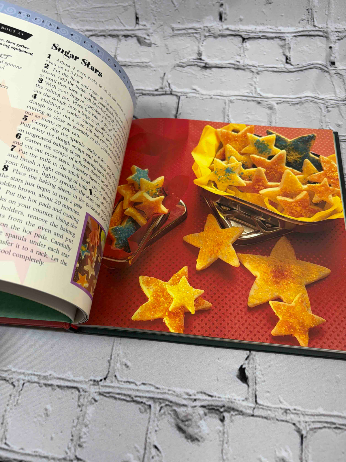 Kids Cookies, Williams-Sonoma Kitchen Library, 1998 Time-Life hardcover - Sugar Stars recipe pages