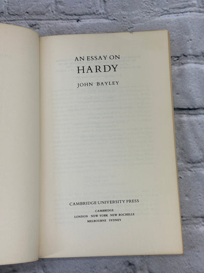 An Essay on Hardy by John Bayley [1981 · 1st Ed.]