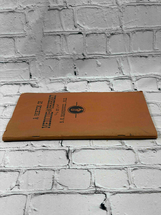 A Sketch of Medicine and Pharmacy by S. E. Massengill, M.D., stapled softcover - spine edge with staples