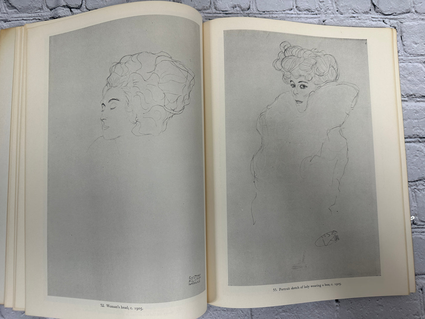 Gustav Klimt: 100 Drawings, Intro Alfred Werner [1972]