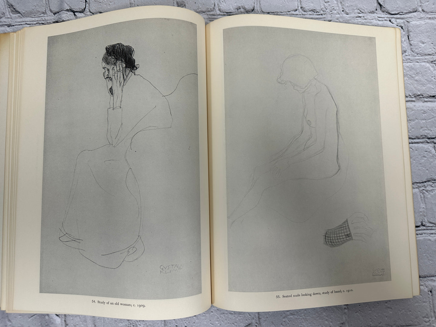 Gustav Klimt: 100 Drawings, Intro Alfred Werner [1972]