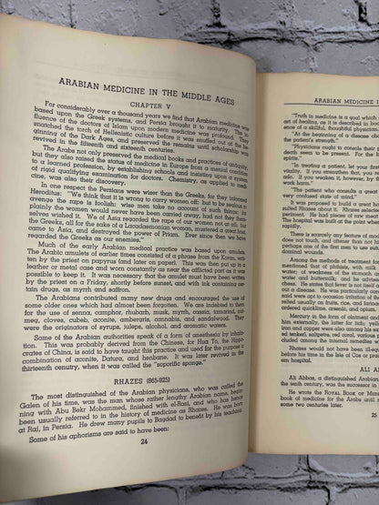 A Sketch of Medicine and Pharmacy by S. E. Massengill, M.D., stapled softcover - Arabian Medicine in the Middle Ages chapter