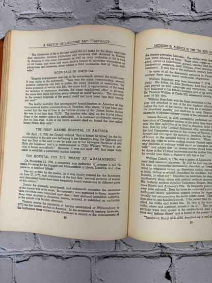 A Sketch of Medicine and Pharmacy by S. E. Massengill, M.D., stapled softcover - Hospitals in America pages