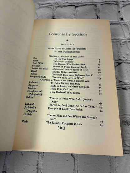 All of the Women of the Bible by Edith Deen, 1992 paperback - contents by sections