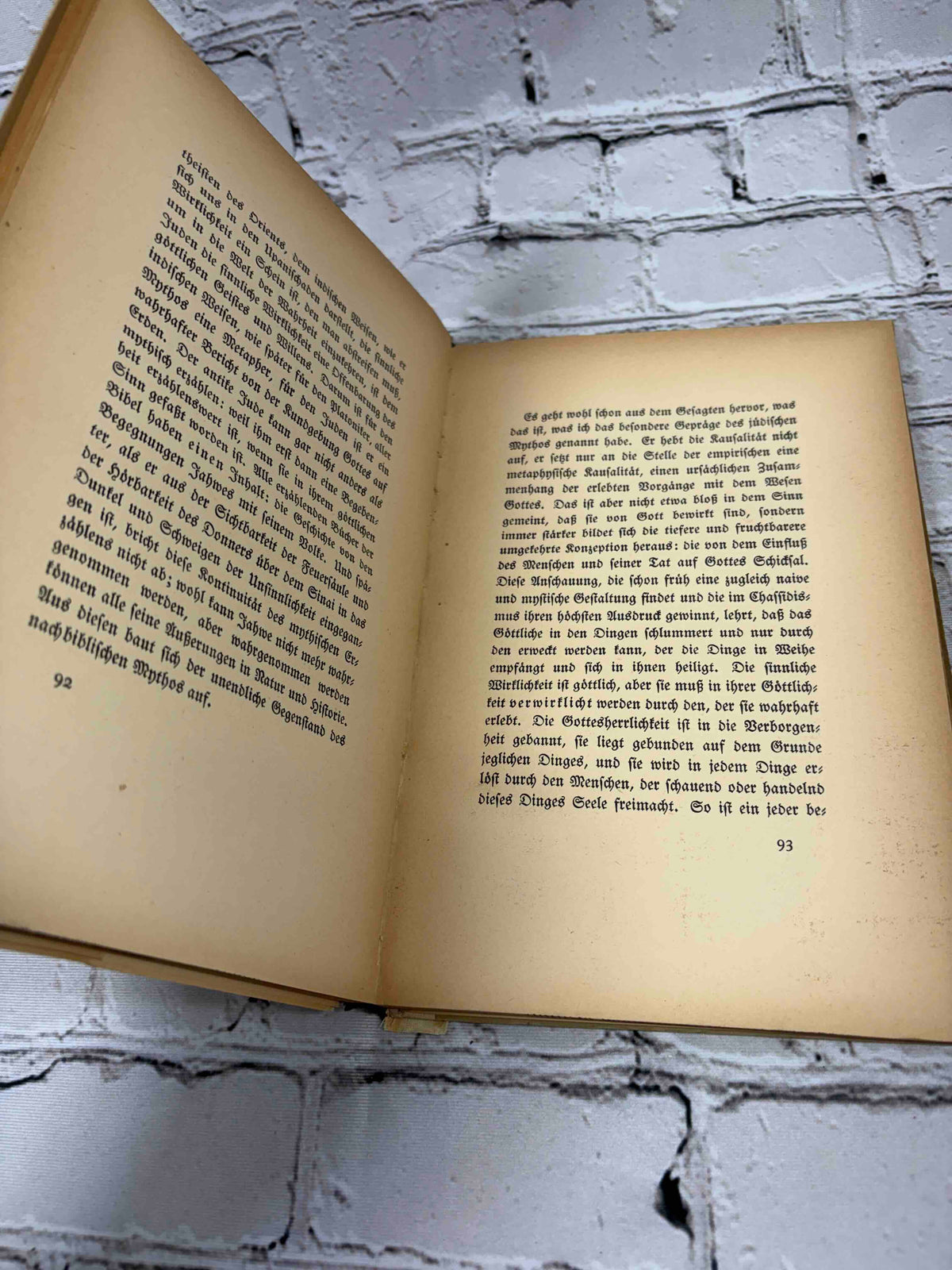 Vom Geist des Judentums by Martin Buber, 1916 hardcover - text pages 90-91