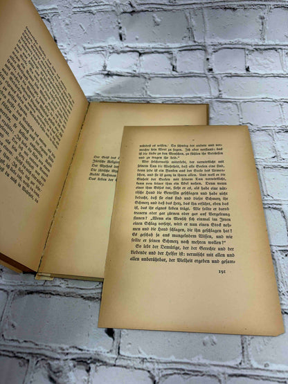 Vom Geist des Judentums by Martin Buber, 1916 hardcover - loose leaf with page 191