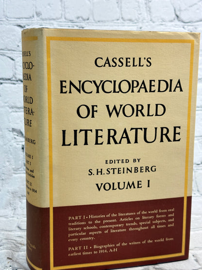 Cassell's Encyclopedia of World Literature by S.H. Steinberg [1954 · Vol 1 & 2]
