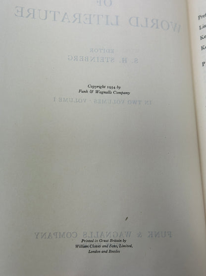 Cassell's Encyclopedia of World Literature by S.H. Steinberg [1954 · Vol 1 & 2]