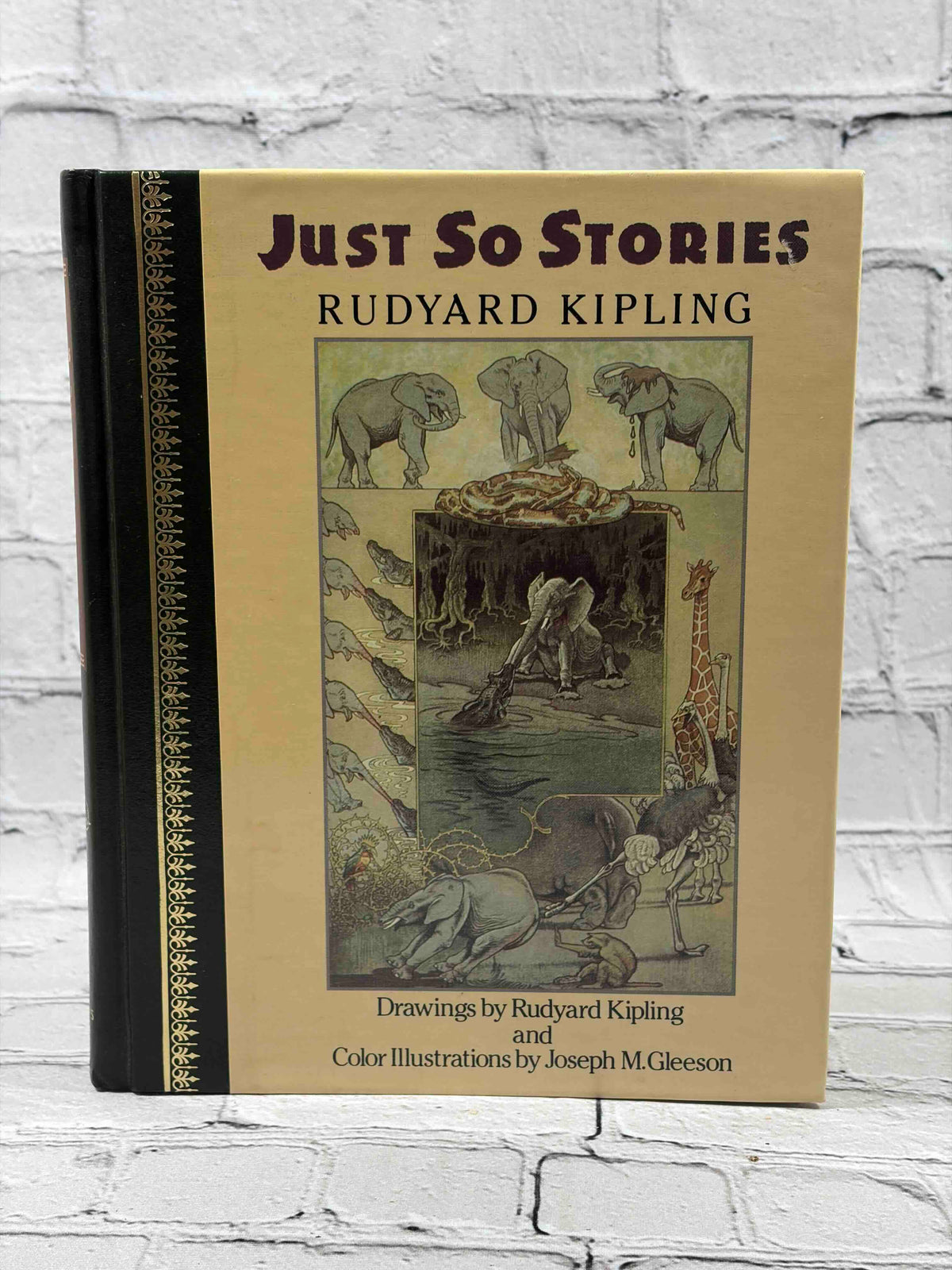 Just So Stories by Rudyard Kipling, 1987 Children's Classics hardcover - front cover with dust jacket