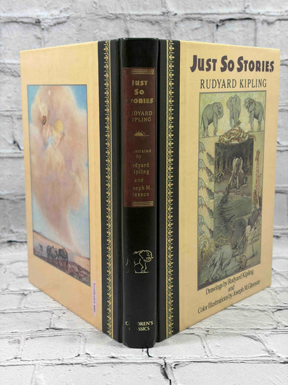 Just So Stories by Rudyard Kipling, 1987 Children's Classics hardcover - spine and rear panel of dust jacket