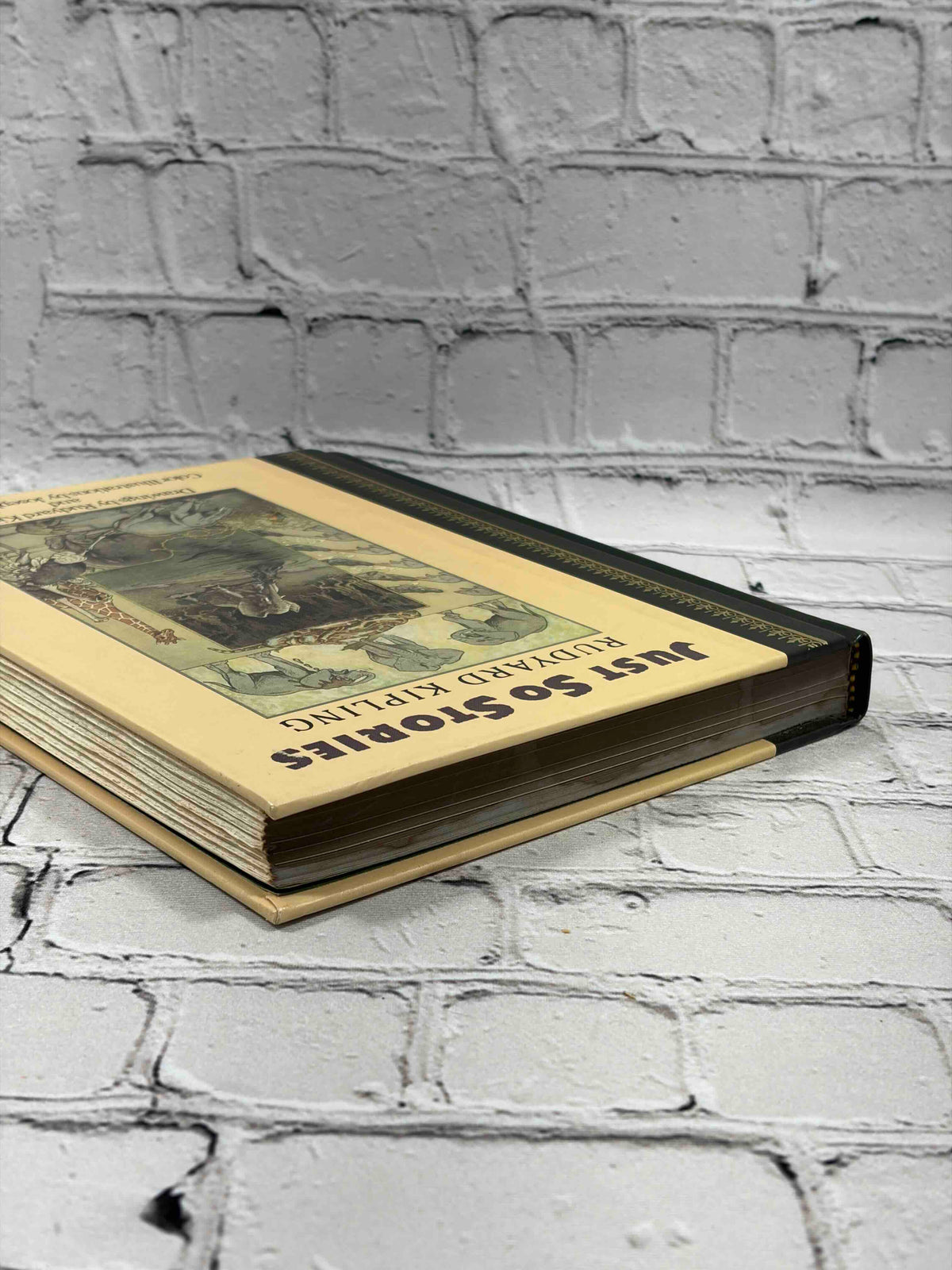 Just So Stories by Rudyard Kipling, 1987 Children's Classics hardcover - angled view of top edge and corner
