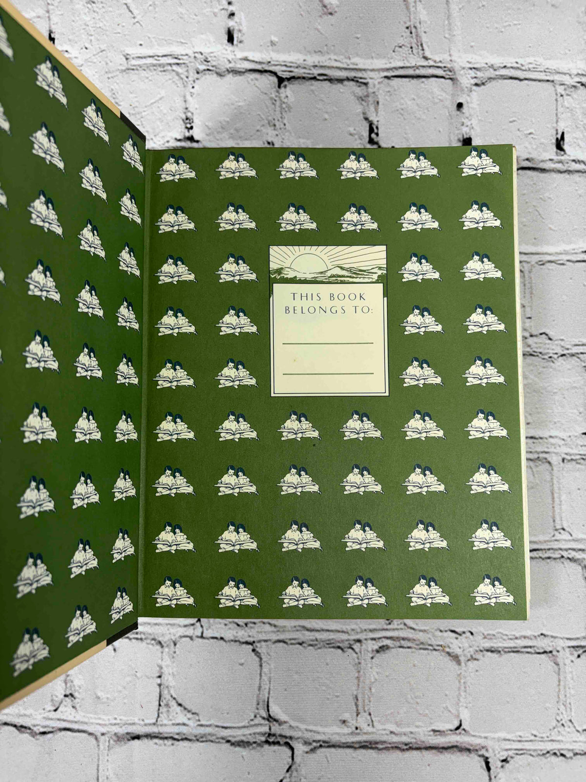 Just So Stories by Rudyard Kipling, 1987 Children's Classics hardcover - pictorial endpapers with blank bookplate