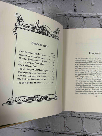 Just So Stories by Rudyard Kipling, 1987 Children's Classics hardcover - list of color plates and foreword