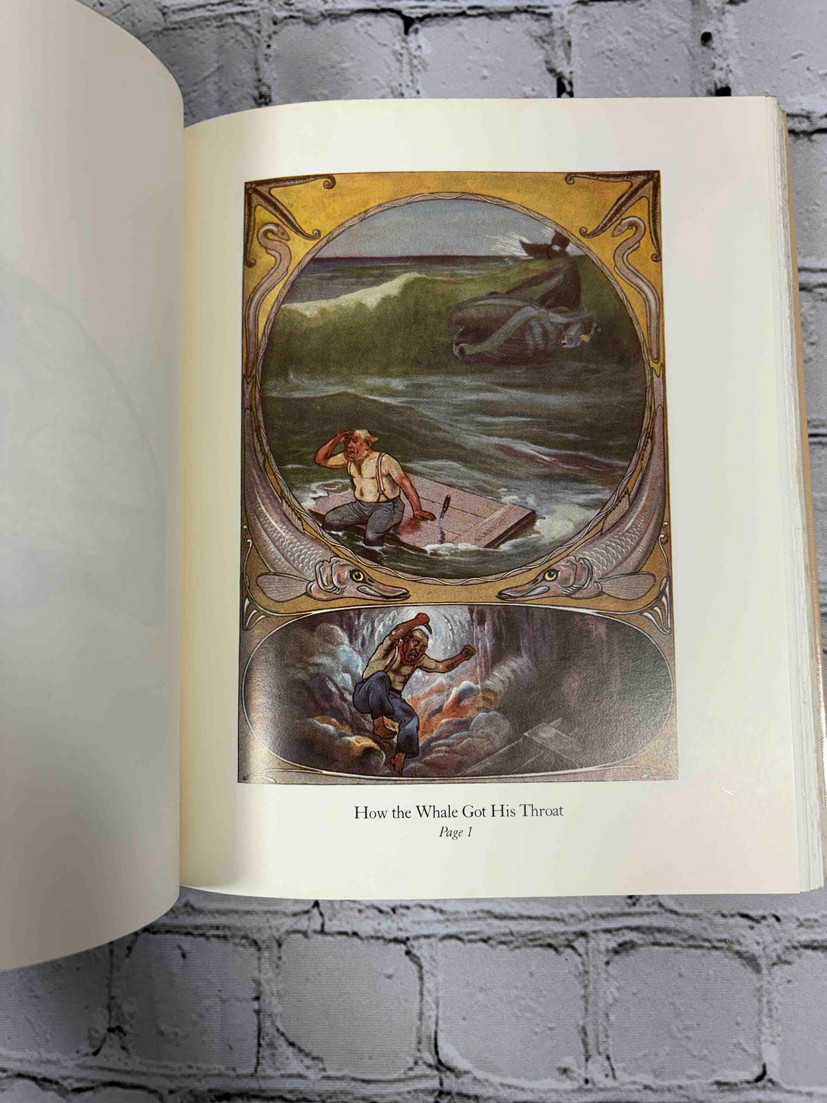 Just So Stories by Rudyard Kipling, 1987 Children's Classics hardcover - color plate How the Whale Got His Throat