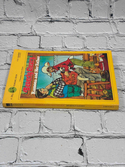 Ramona and Her Father by Beverly Cleary, Dell Yearling Paperback - spine and front cover