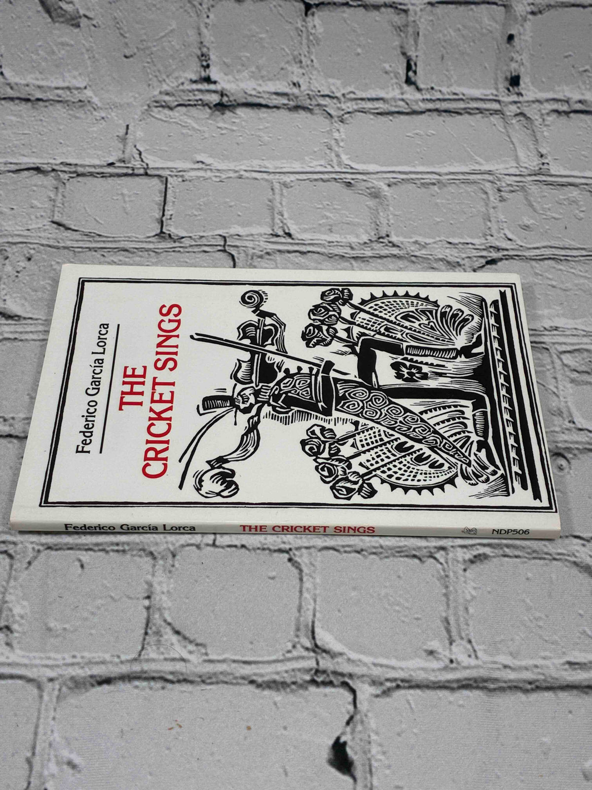 The Cricket Sings by Federico Garcia Lorca, New Directions Paperback - spine and front cover