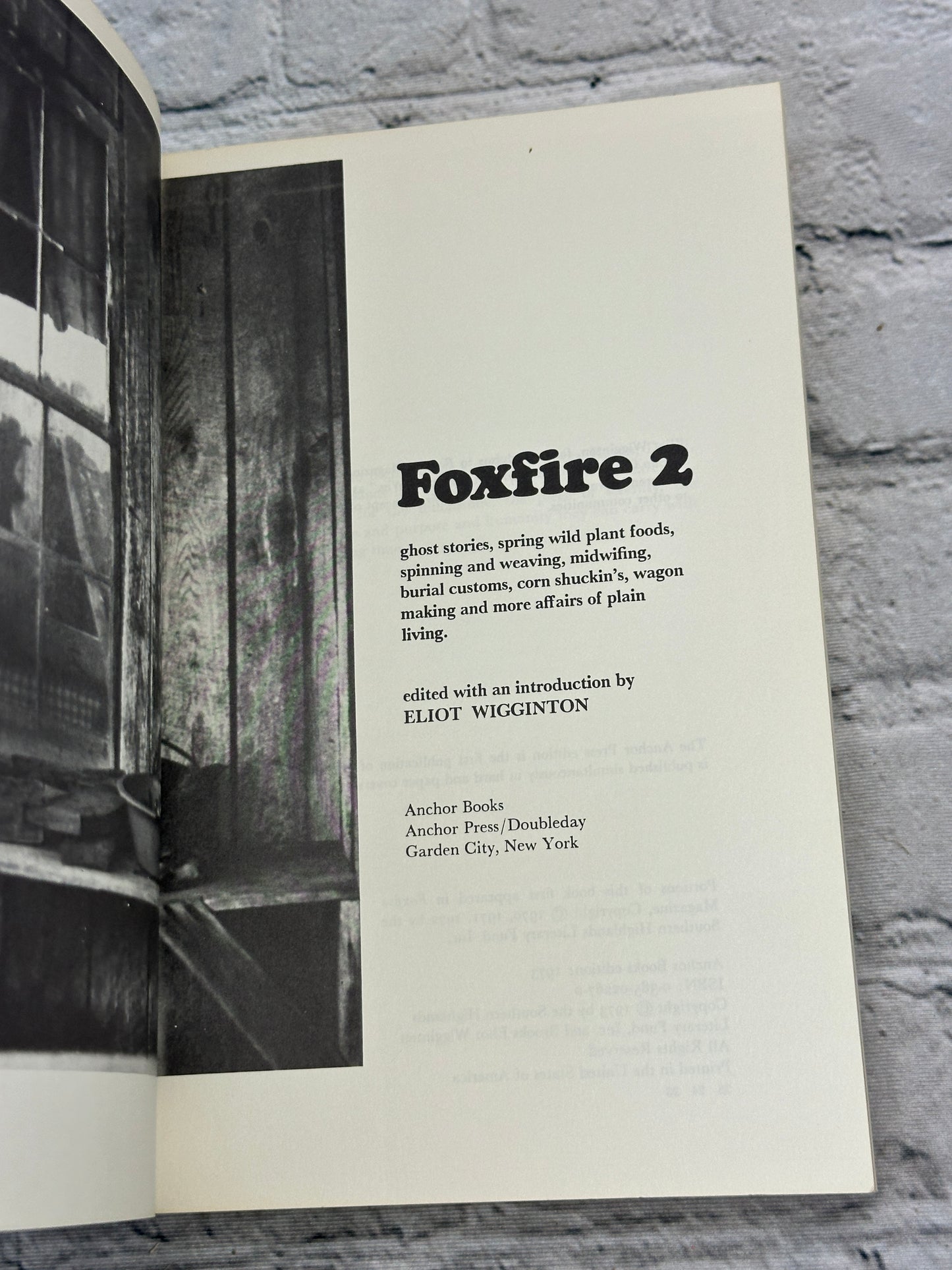 Foxfire edited by Eliot Wigginton [Volume 2 · 1973]