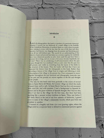 The Presence of the Past in a Spanish Village by Ruth Behar, Princeton University Press Paperback - introduction first page