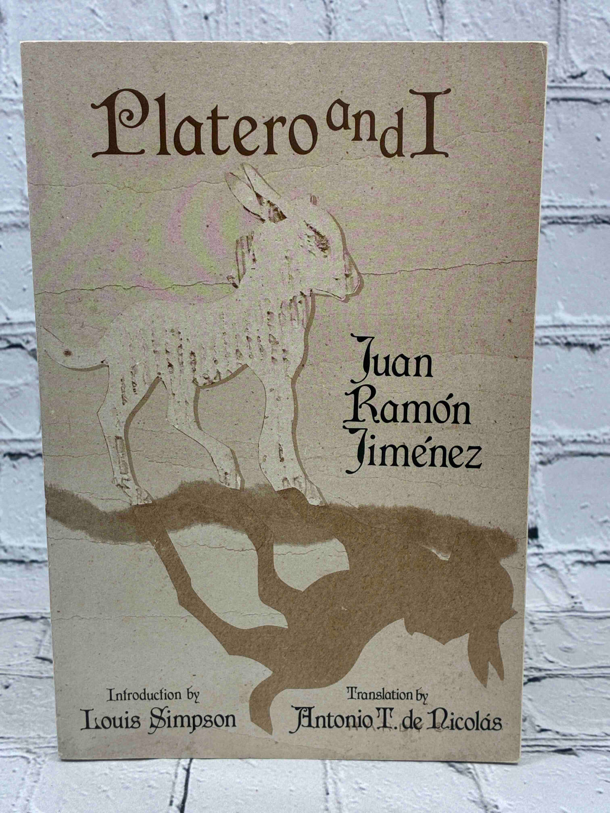 Platero and I by Juan Ramon Jimenez, 1986 Paragon House Paperback - front cover