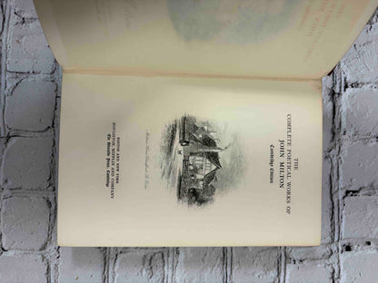 Complete Poetical Works of John Milton, 1899 Houghton Mifflin hardcover - title page