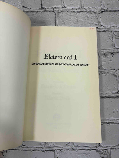 Platero and I by Juan Ramon Jimenez, 1986 Paragon House Paperback - half title page with pencil price
