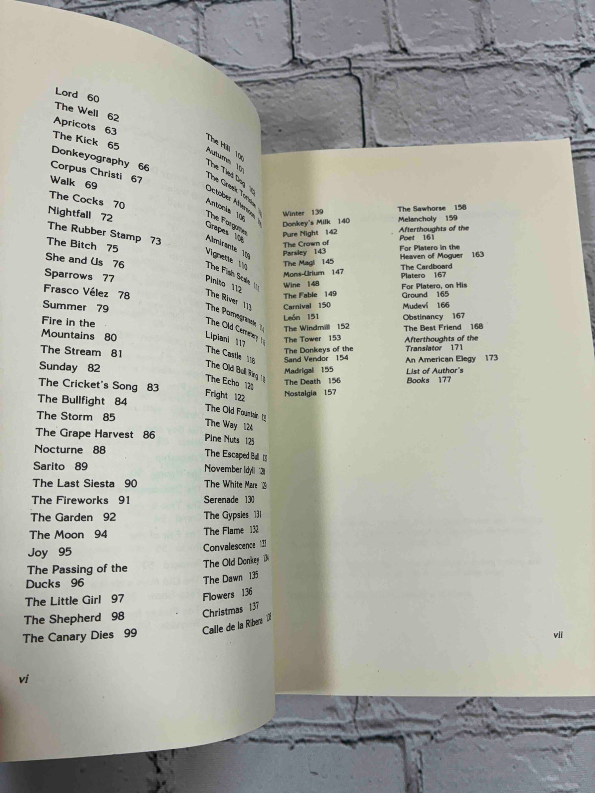 Platero and I by Juan Ramon Jimenez, 1986 Paragon House Paperback - contents continued