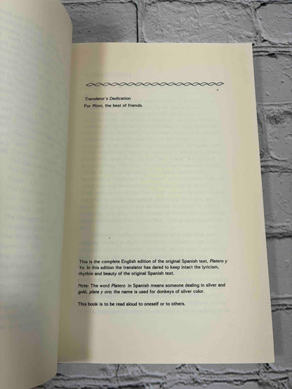 Platero and I by Juan Ramon Jimenez, 1986 Paragon House Paperback - translator's dedication and note