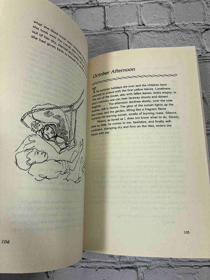 Platero and I by Juan Ramon Jimenez, 1986 Paragon House Paperback - sample page with Martin Hardy illustration