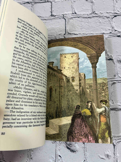 Tales of the Alhambra by Washington Irving, 1994 Ediciones Miguel Sanchez Paperback - color illustration plate and text page