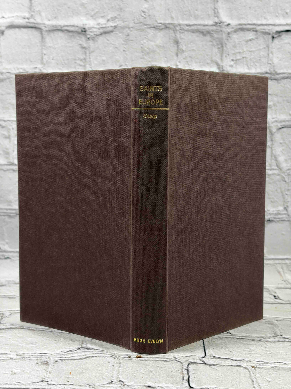 A Traveller's Guide to Saints in Europe by Mary Sharp, 1964 Hugh Evelyn hardcover - brown cloth boards and spine without jacket