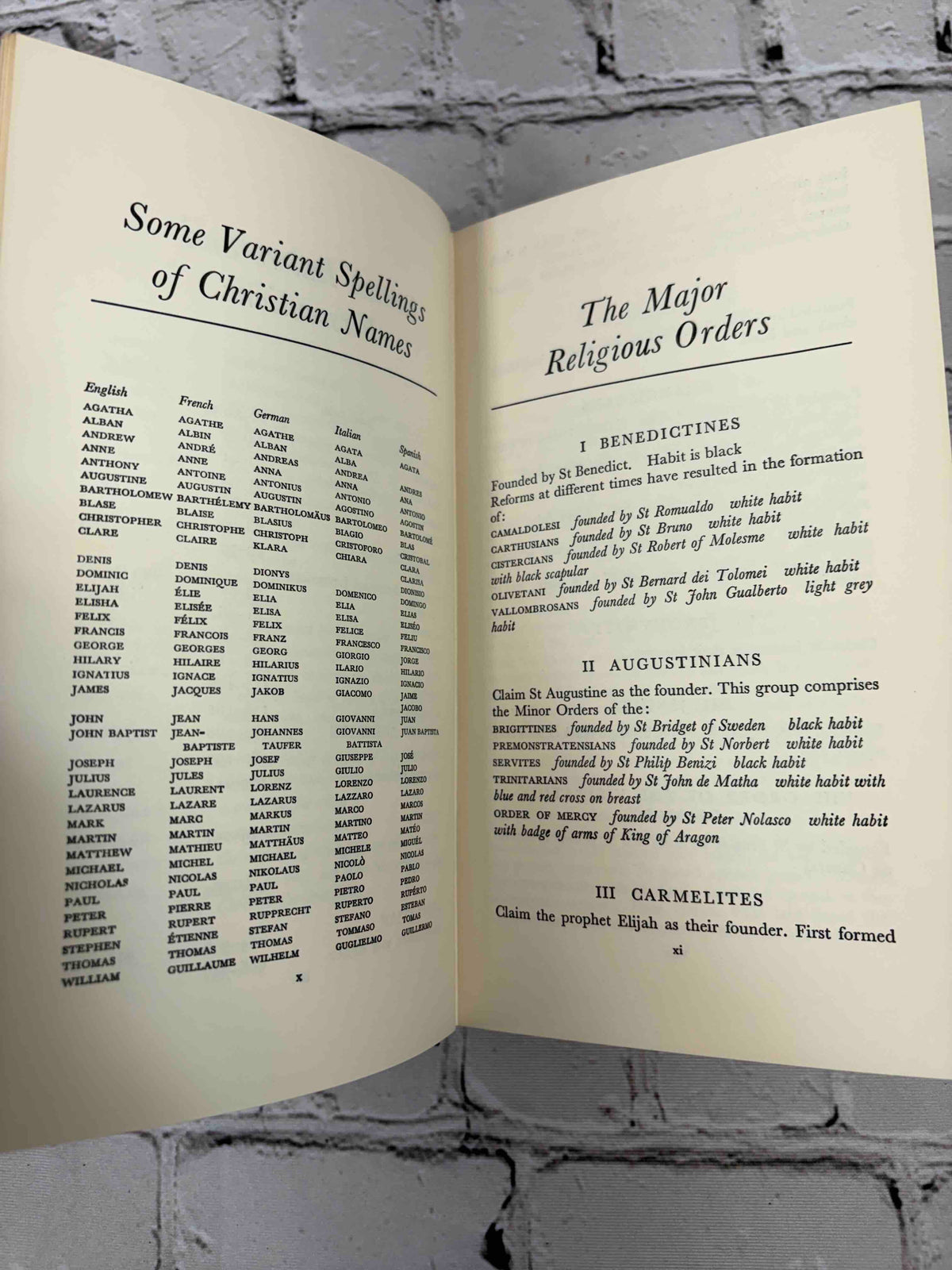 A Traveller's Guide to Saints in Europe by Mary Sharp, 1964 Hugh Evelyn hardcover - variant spellings of Christian names and major religious orders