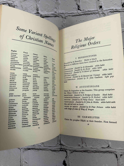 A Traveller's Guide to Saints in Europe by Mary Sharp, 1964 Hugh Evelyn hardcover - variant spellings of Christian names and major religious orders