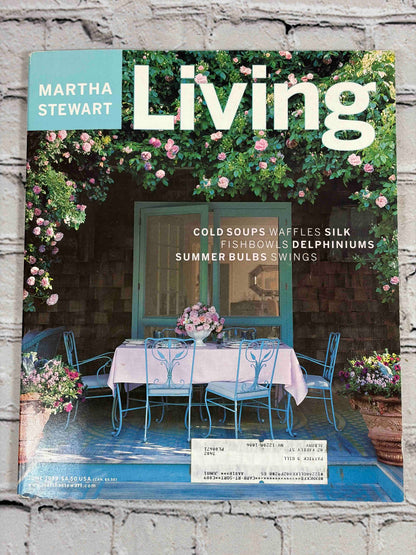 Martha Stewart Living June 1999 (Number 70), 1999 magazine - front cover with subscriber mailing label