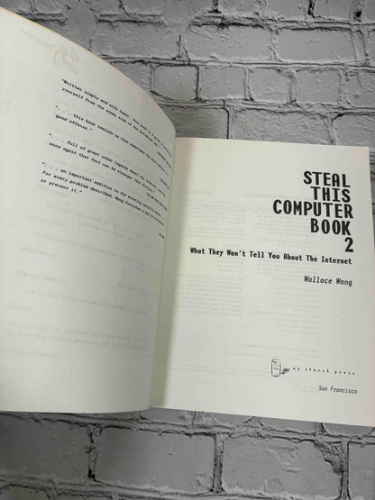 Steal This Computer Book 2 by Wallace Wang, 2002 No Starch Press Trade Paperback - title page