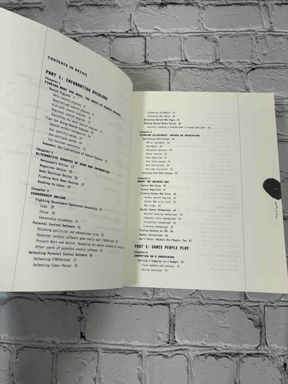 Steal This Computer Book 2 by Wallace Wang, 2002 No Starch Press Trade Paperback - contents